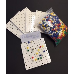 Stackable Pegs &  Pegboards Set