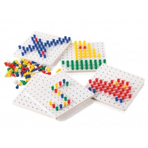 Stackable Pegs &  Pegboards Set
